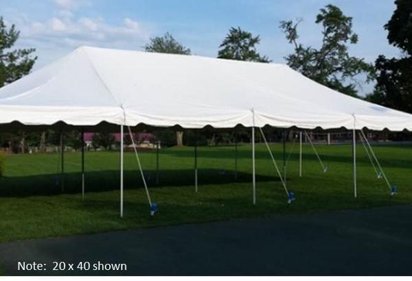 20' x 50' pole tent replacement cover